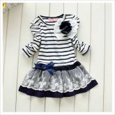 VESTIDO COM LISTRA